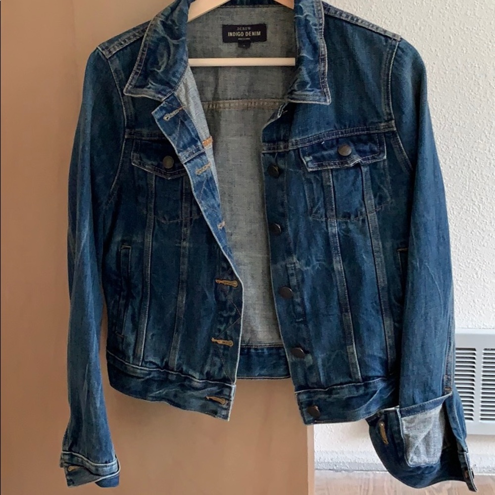 J. Crew indigo denim jacket size S